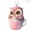 Car Bird Pendant Durable 2D Acrylic Cute Auto Charm owl Pink Cute Bird Love Cup Flat Pattern Vehicle Interior Accessories