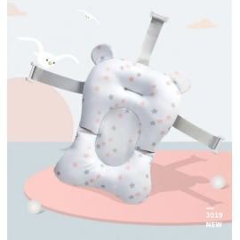 Baby Bathtub Cushion Foldable Baby Bath Seat Support Pad Newborn Bathtub Chair Infant Anti-Slip Soft Comfort Body Cushion Mat