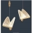 Indoor Gold LED Chandelier Lamp Pendant Light for Dinning Room Kitchen Nordic Butterfly Hanging Lighting for Bedroom Living Room