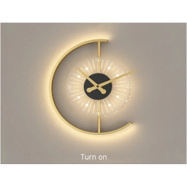 Modern Minimalist Led Wall Lamp With Clock Bedroom Dining Room Corridor Aisle Wall Light Home Indoor Lighting Decor Lamp Fixture